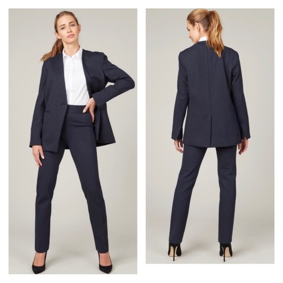 SPANX The Perfect Collarless Blazer Classic Navy Size M - Picture 1 of 4